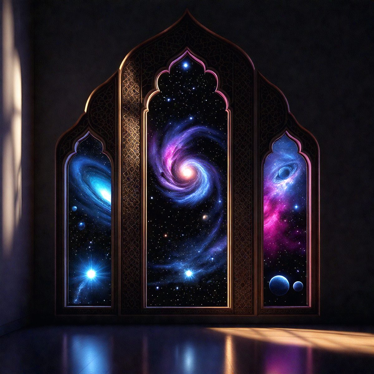 a6af2514-41b8-4403-9e00-c983d8d96663-14376 - a-window-to-the-cosmos-a-3d-islamic-mashrabiya-each-o_250705165234_00001.png